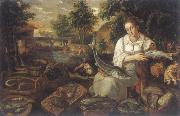 CAMPI, Vincenzo The Fischverkauferin oil painting